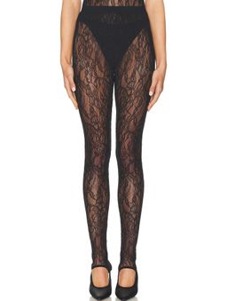 WARDROBE.NYC - Lace Stirrup Legging