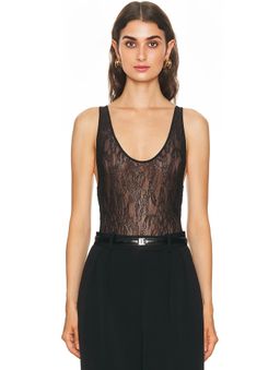 WARDROBE.NYC - Lace Tank Bodysuit