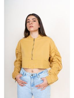 FREAKINS - Sand Elasticated Cropped Jacket