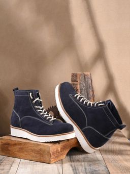 Mille Dollari - Men's Blue Leather Boots