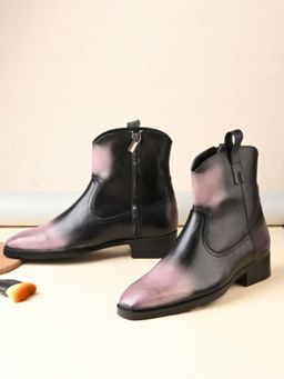 Mille Dollari - Men's Dual Colour blocked High Ankle Casual Boots