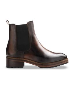 Mille Dollari - Men's Round Toe Leather Chelsea Boots