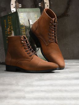 Mille Dollari - Men's Tan Leather Casual Boots