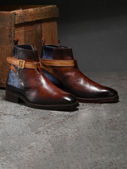 Mille Dollari - Men's Leather Buckle Boots