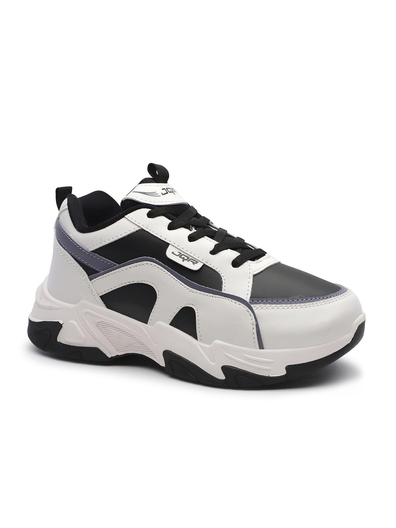 JQR Senorita White And Black Women Sneakers