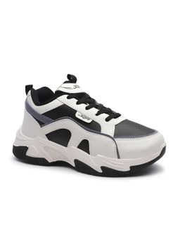 JQR - Senorita White And Black Women Sneakers