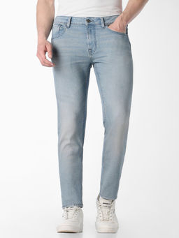 Jack & Jones - Light Blue 5 Pocket Ben Skinny Jeans
