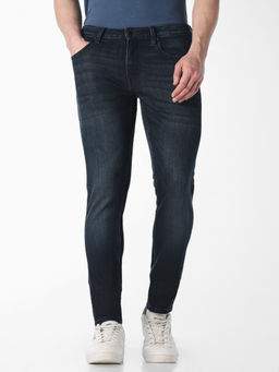 Jack & Jones - Navy Blue Glenn Slim Fit Jeans