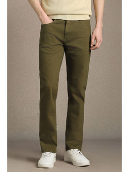 Louis Philippe - Olive Dark Slim Fit Jeans