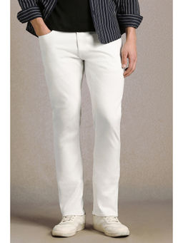 Louis Philippe - White Dark Slim Fit Jeans