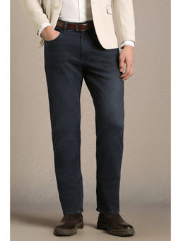 Louis Philippe - Navy Blue Mid Slim Fit Jeans
