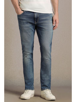 Louis Philippe - Blue Mid Super Slim Fit Jeans