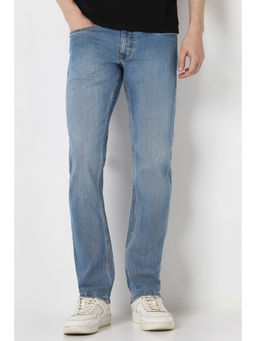 Peter England - Light Blue Mid Wash Jeans