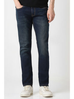 Peter England - Navy Blue Mid Wash Jeans