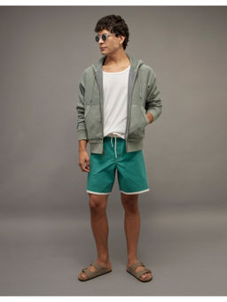 American Eagle - Green Seersucker Shorts