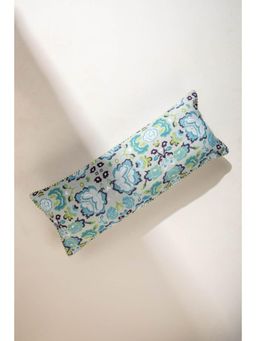 Freedom Tree - Gypsy Rose Thick Cotton Slub Blue Cushion Cover - 14x36 Inches