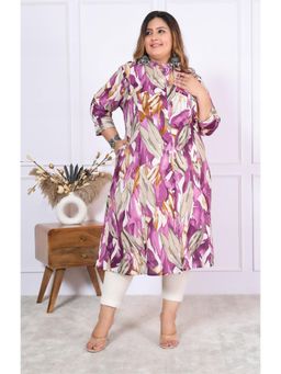 Gahan - Stylish & Comfortable Print Womens Kurta - Lavender