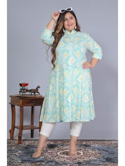 Gahan - Stylish & Comfortable Print Womens Kurta - Green