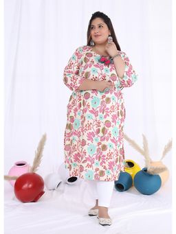 Gahan - Stylish & Comfortable Print Womens Kurta - Multi