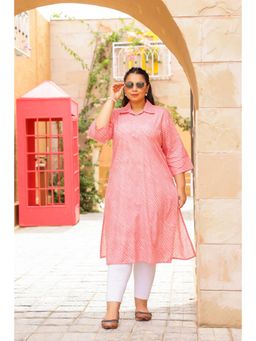 Gahan - Stylish & Comfortable Print Womens Kurta - Pink