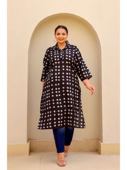 Gahan - Stylish & Comfortable Print Womens Kurta - Black