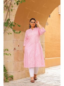 Gahan - Stylish & Comfortable Print Womens Kurta - Pink