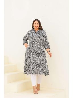 Gahan - Stylish & Comfortable Print Womens Kurta - Black