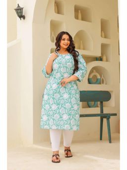 Gahan - Stylish & Comfortable Print Womens Kurta - Blue