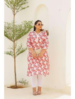 Gahan - Stylish & Comfortable Print Womens Kurta - Red