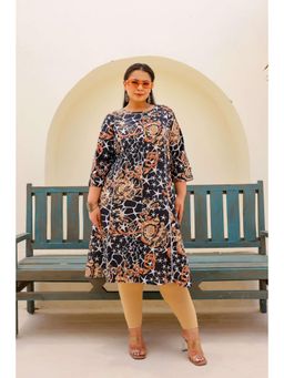 Gahan - Stylish & Comfortable Print Womens Kurta - Black