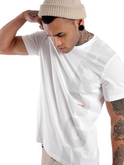 WROGN - Men White Pure Cotton Printed 1 T-Shirt