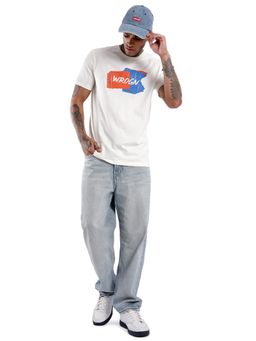 WROGN - Men White Pure Cotton Printed 1 T-Shirt