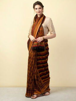 Fabindia - Cotton Silk Printed Chanderi Sari