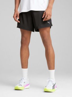 Puma - Men Black Ultra Weave 5 Running Shorts
