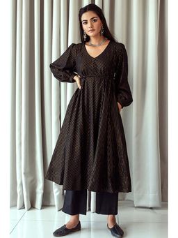 Taro India - Vintage Black Kurta With Pant