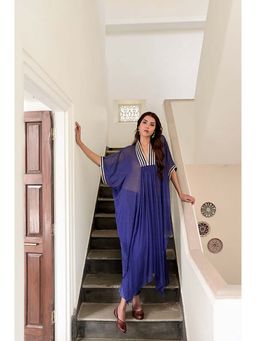 Taro India - Zara Kaftan Kurta With Pant And Crop Slip