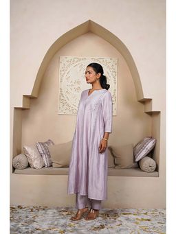 Taro India - Misty Rose Kurta With Pant