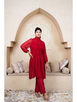 Taro India - Crimson Red Co-Ord