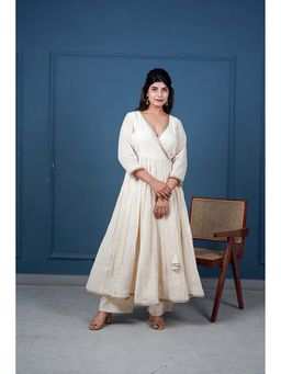 Taro India - Svarn Angrakha Kurta With Pant