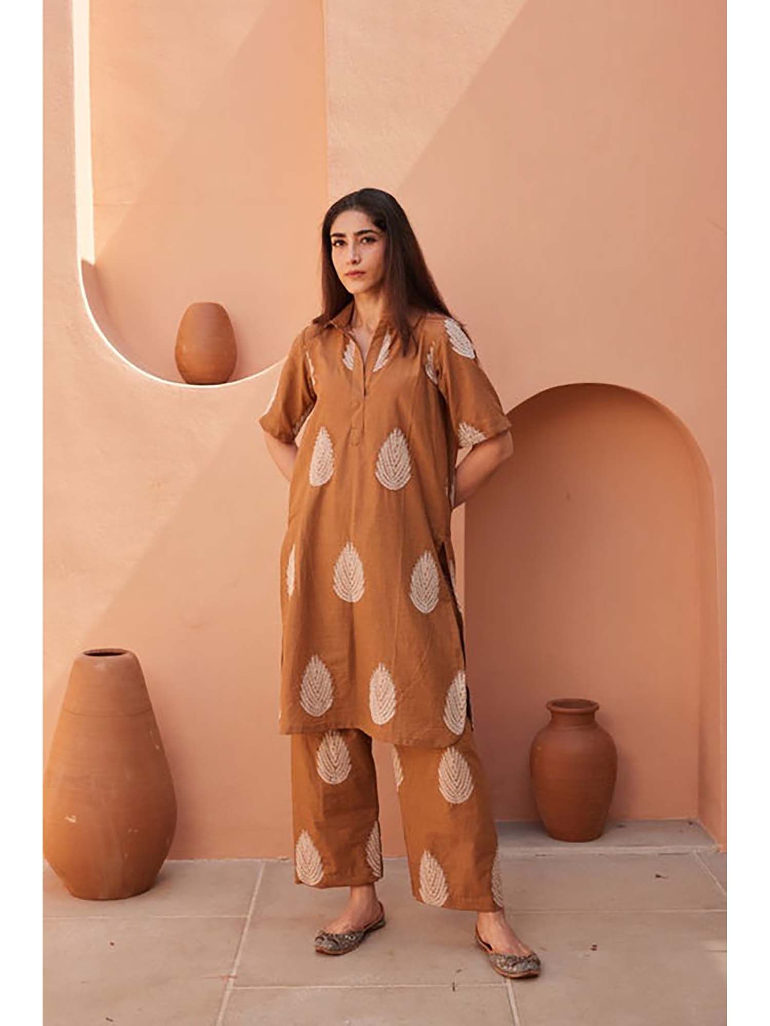 gulabo jaipur Khalak Brown Co-Ord Set-picture-33