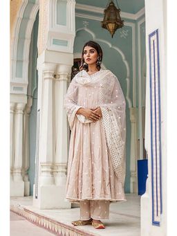 Gulabo Jaipur - Hairat Peach Anarkali with Pant and Dupatta