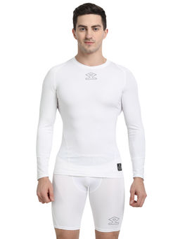 Shrey - Intense Compression Long Sleeve T-Shirt-White