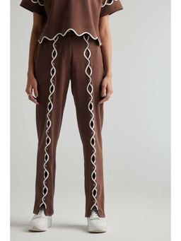 Muvazo - Womens Hot Coco Swirl Sweatpants