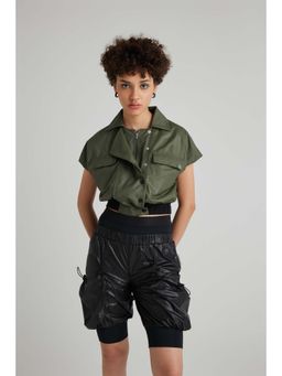 Muvazo - Womens Pop Out Shorts Black