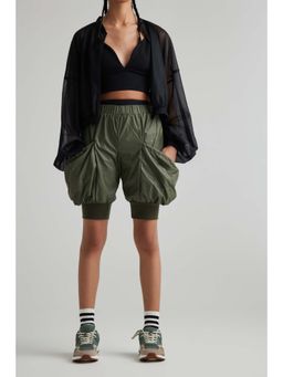 Muvazo - Womens Pop Out Shorts Olive