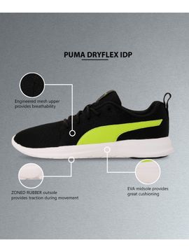 Puma men black dryflex idp sneakers clearance