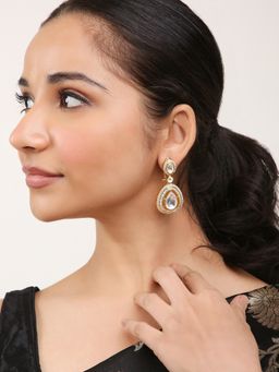 Khushi Jewels - Moissanite Kundan and Zircon Diamonds Earrings