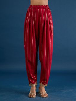 Gajra Gang - Maroon Embellished Salwar Diwalicious