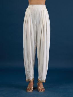 Gajra Gang - Off White Embellished Salwar Diwalicious