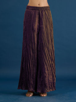 Gajra Gang - Purple Crush Tissue Palazzo Diwalicious